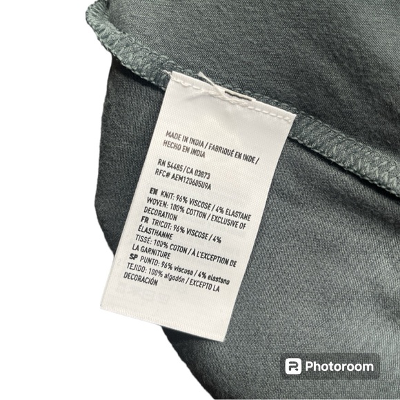 American Eagle Outfitters Turquoise Sleeveless Tank with Crochet Accents - Picture 4 of 5